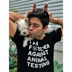 Футболка «I Am Forever Against Animal Testing»